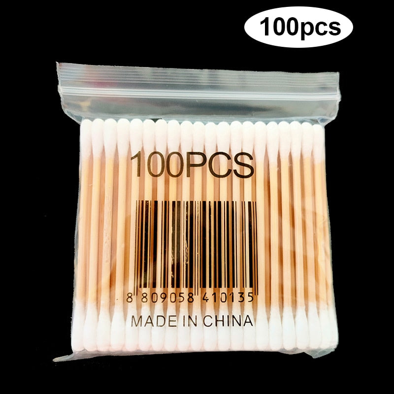 Bamboo Q-tips 500/300/100PCS Cotton Swabs