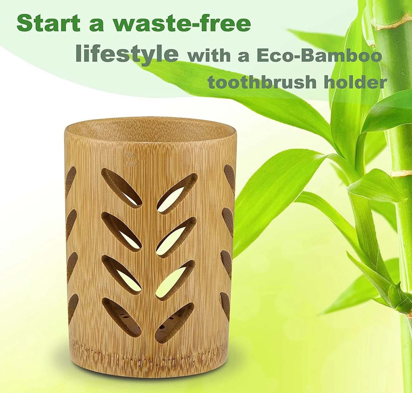 Bamboo Toothbrush Holder