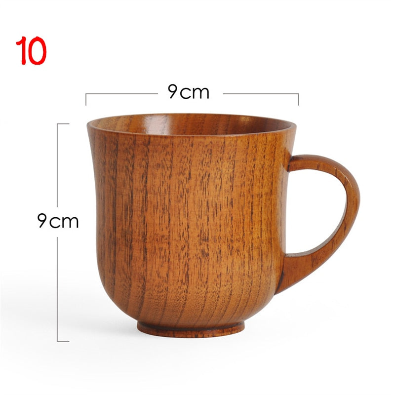 Wooden Cups Handmade Natural Beer Tea Coffee Milk Water