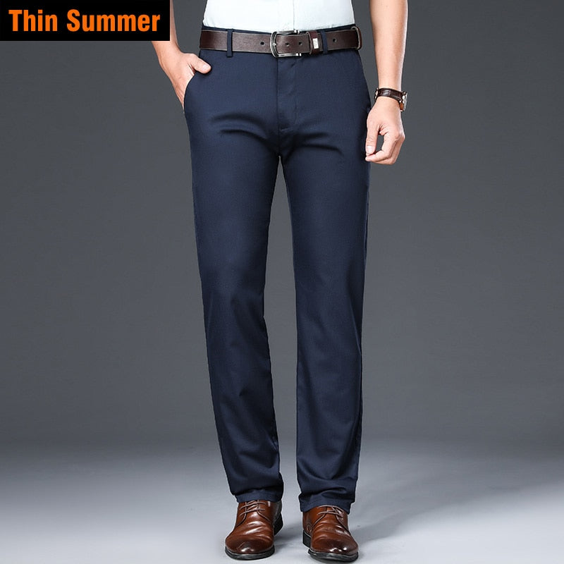 Bamboo Fiber Casual Pants Classic Style Men