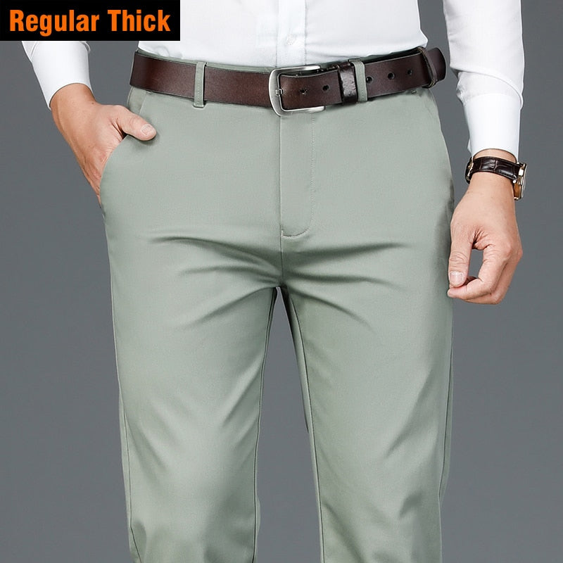 Bamboo Fiber Casual Pants Classic Style Men