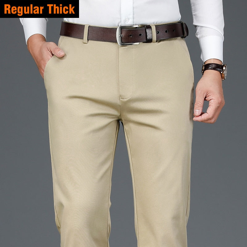 Bamboo Fiber Casual Pants Classic Style Men