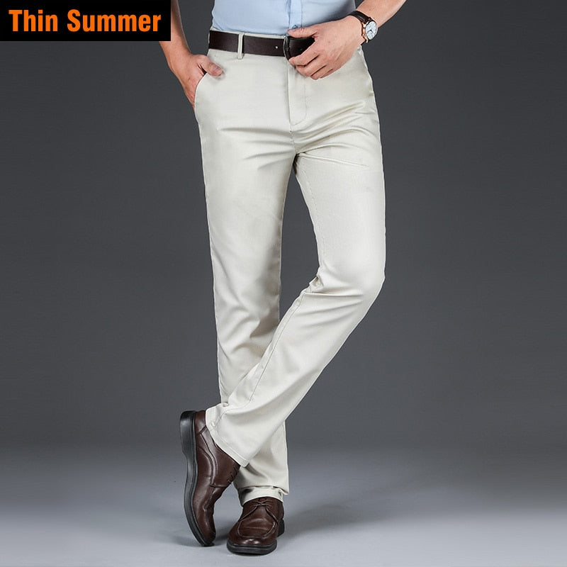 Bamboo Fiber Casual Pants Classic Style Men