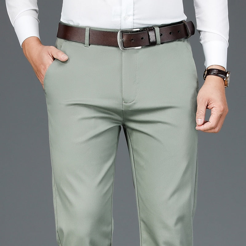 Bamboo Fiber Casual Pants Classic Style Men