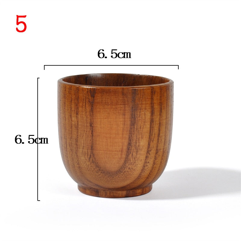 Wooden Cups Handmade Natural Beer Tea Coffee Milk Water