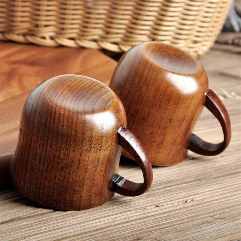 Wooden Cups Handmade Natural Beer Tea Coffee Milk Water