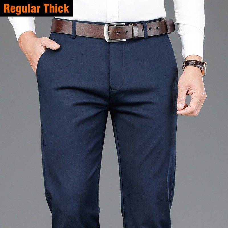 Bamboo Fiber Casual Pants Classic Style Men