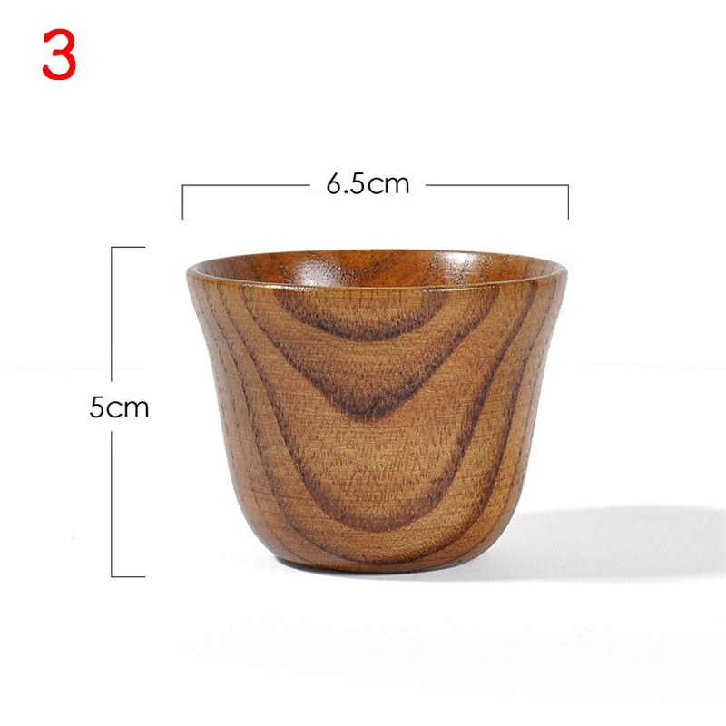 Wooden Cups Handmade Natural Beer Tea Coffee Milk Water