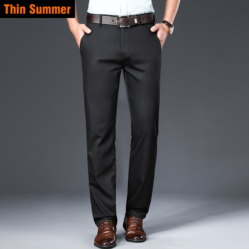 Bamboo Fiber Casual Pants Classic Style Men