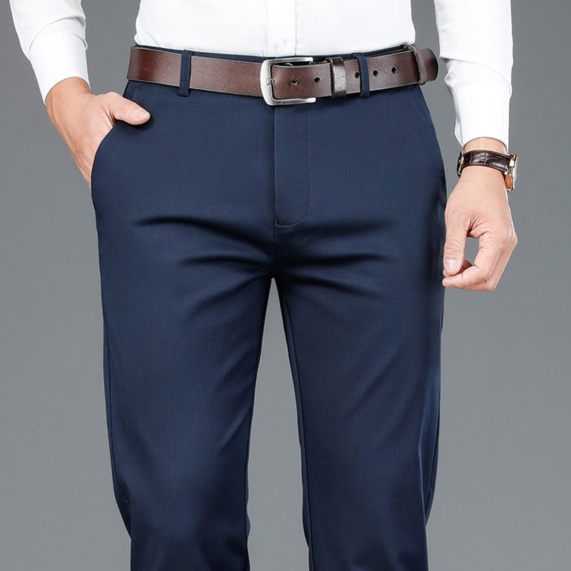 Bamboo Fiber Casual Pants Classic Style Men