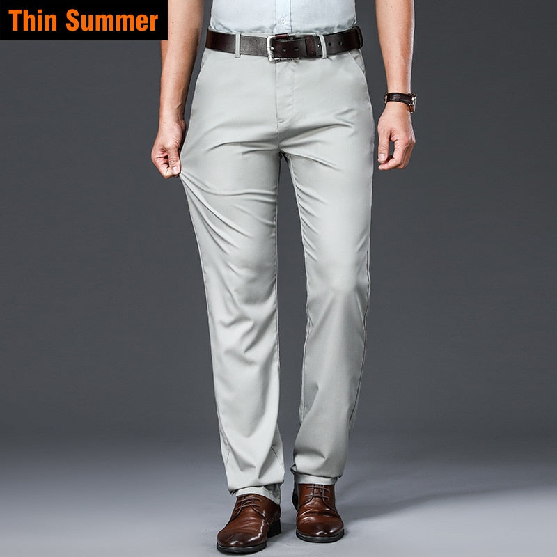 Bamboo Fiber Casual Pants Classic Style Men