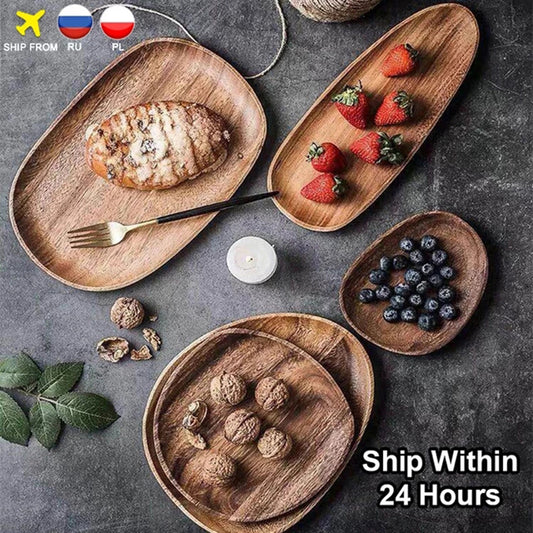 Wood Dinner Plate