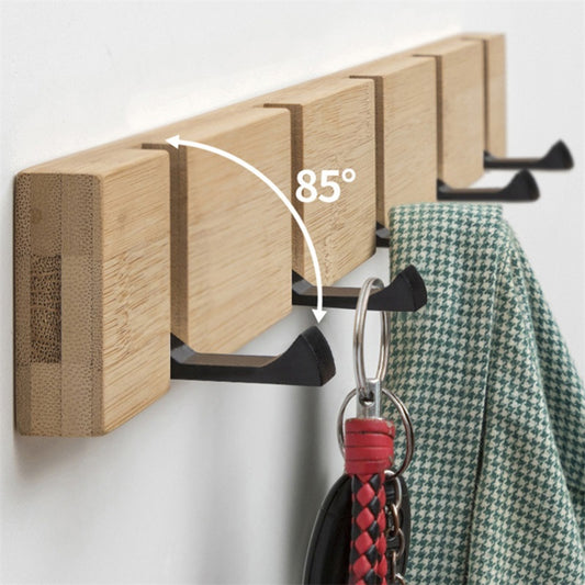 Bamboo towel Hook coat Hat Wall-Mounting