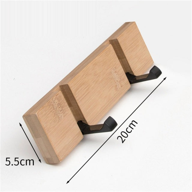 Bamboo towel Hook coat Hat Wall-Mounting