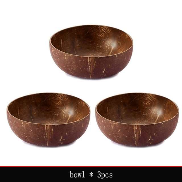 Coconut Bowl Handmade Wood Spoon 12-15cm