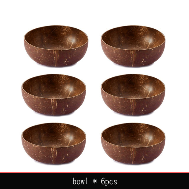 Coconut Bowl Handmade Wood Spoon 12-15cm