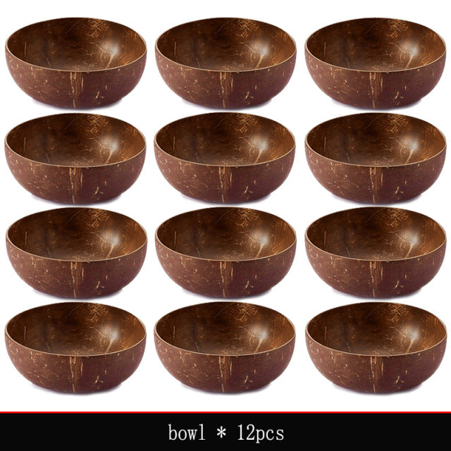 Coconut Bowl Handmade Wood Spoon 12-15cm